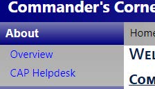 Commander's Corner Helpdesk link